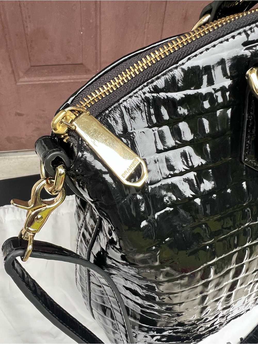 BRAHMIN MELBOURNE COLLECTION
LARGE DUXBURY DOME SATCHEL BAG - Picture 4 of 10